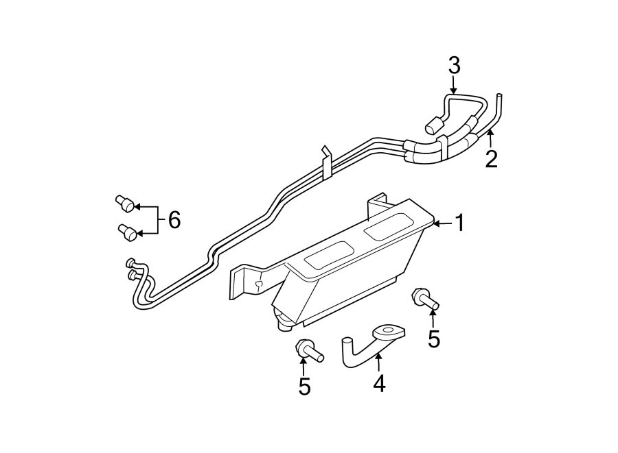 2008 Lincoln Navigator Automatic Transmission Oil Cooler Line Connector